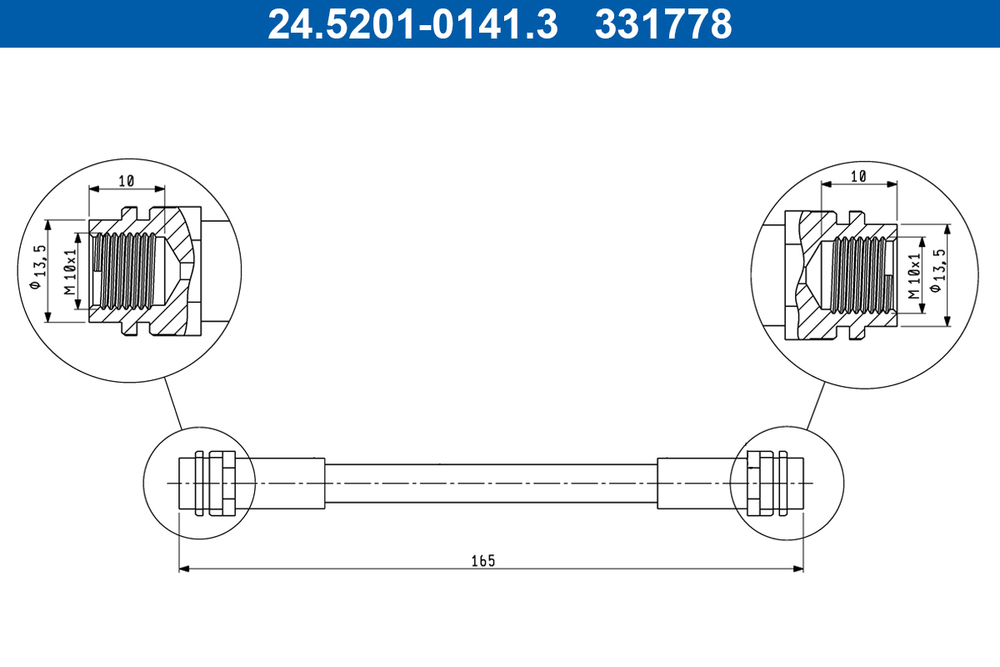 ATE - 24520101413-ATE - Brake Hose