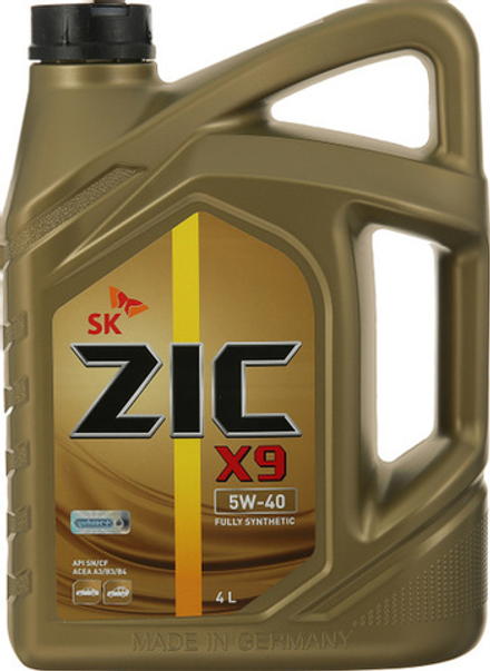 Моторное масло ZIC X9 5w40 4л синетика
