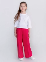 Брюки палаццо для девочки розовые
