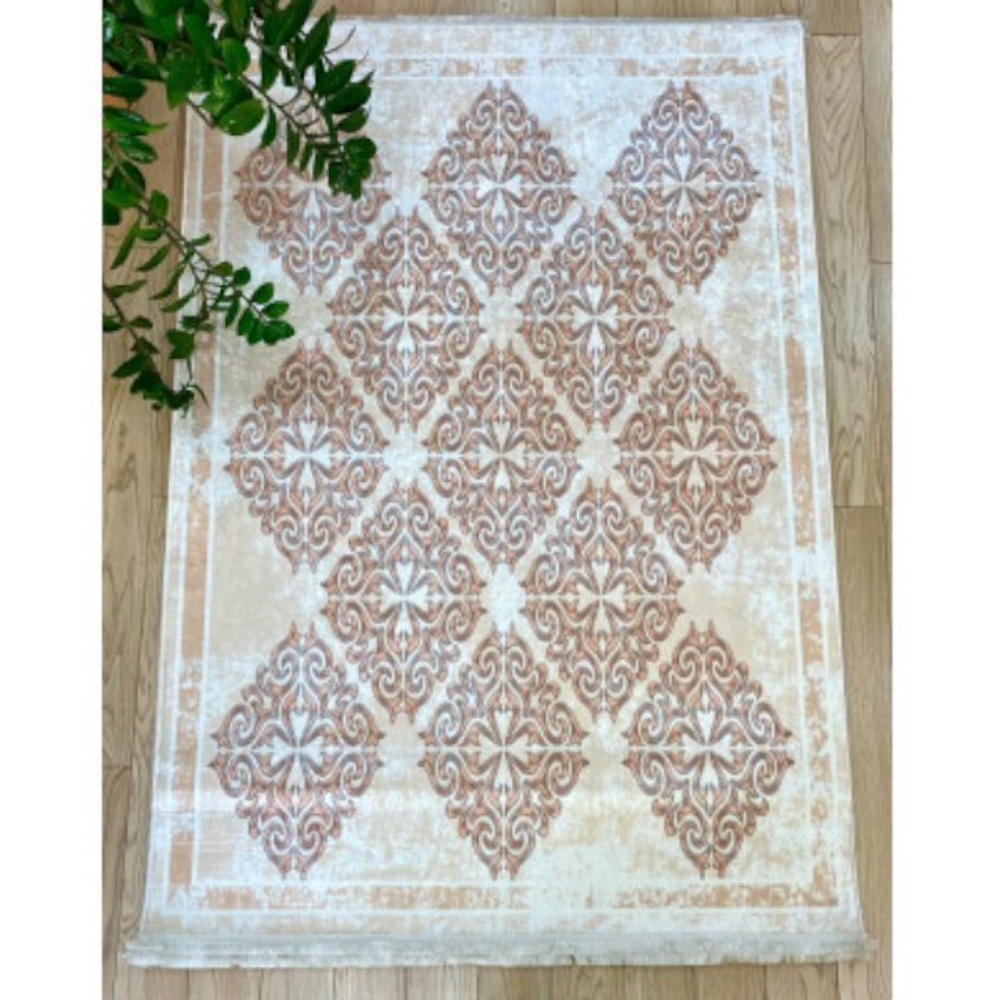 Коврик комнатный с бахромой на резиновой подложке ZALEL 80*150 BM-2103