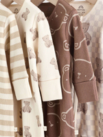 Комбинезон / Слип для малышей Next AW3-055, 4 шт., Коричневый, Молочный