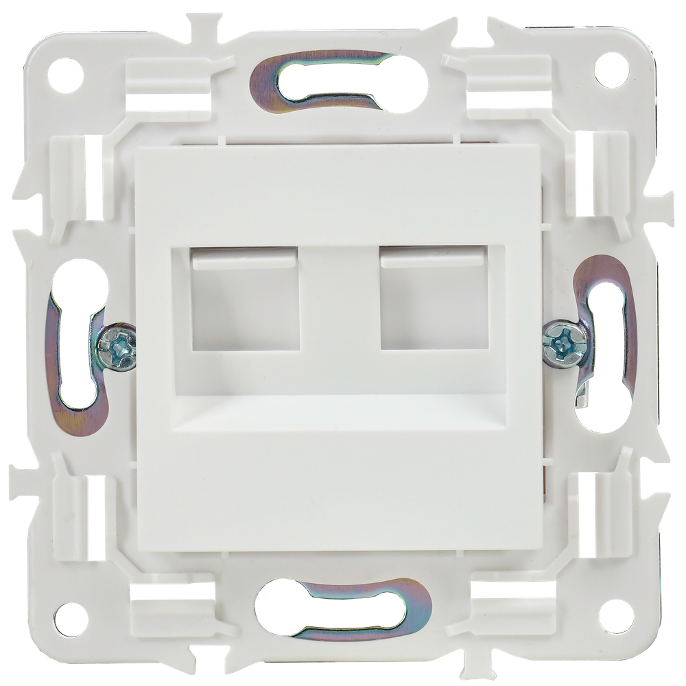 SKANDY Розетка компьютерная двойная RJ45 кат.5E SK-K03W арктический белый IEK