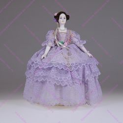 Кукла-шкатулка "Барышня на балу"