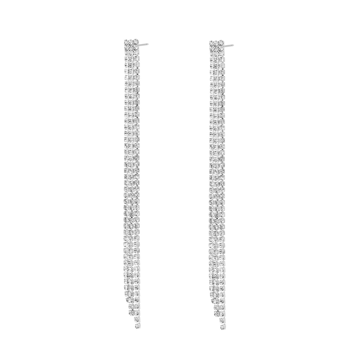 Серьги Medium Floating Crystal Earrings