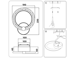 Ambrella Настенный светодиодный светильник Original FA419