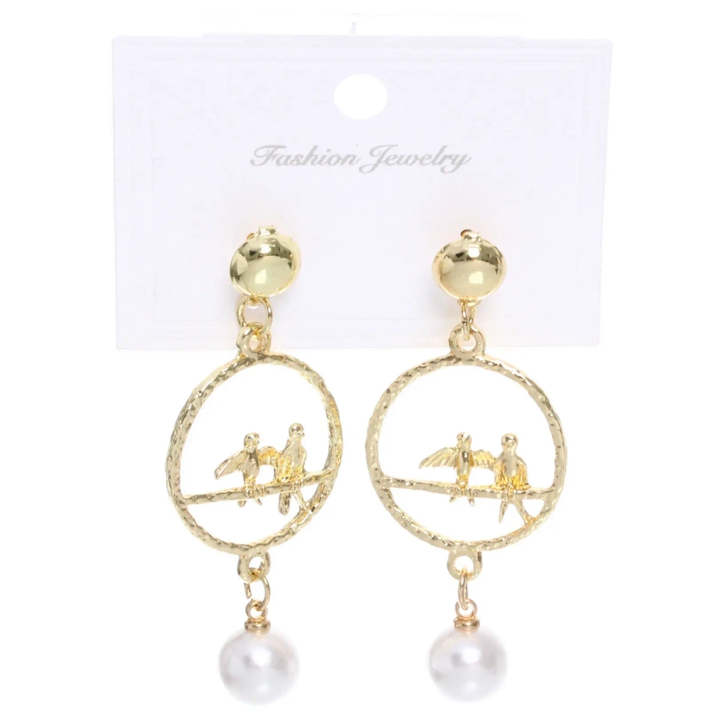 Серьги из гиппоалергенного сплава «ЭКЛАТТО», цвет серебро и золото, 5,5см