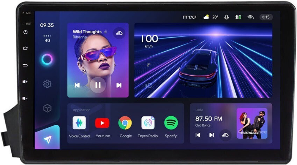 Магнитола для SsangYong Actyon 2005-2010, Kyron, Actyon Sports 2006-2016 - Teyes CC3L на Android 10, 8-ядер, CarPlay, 4G SIM-слот