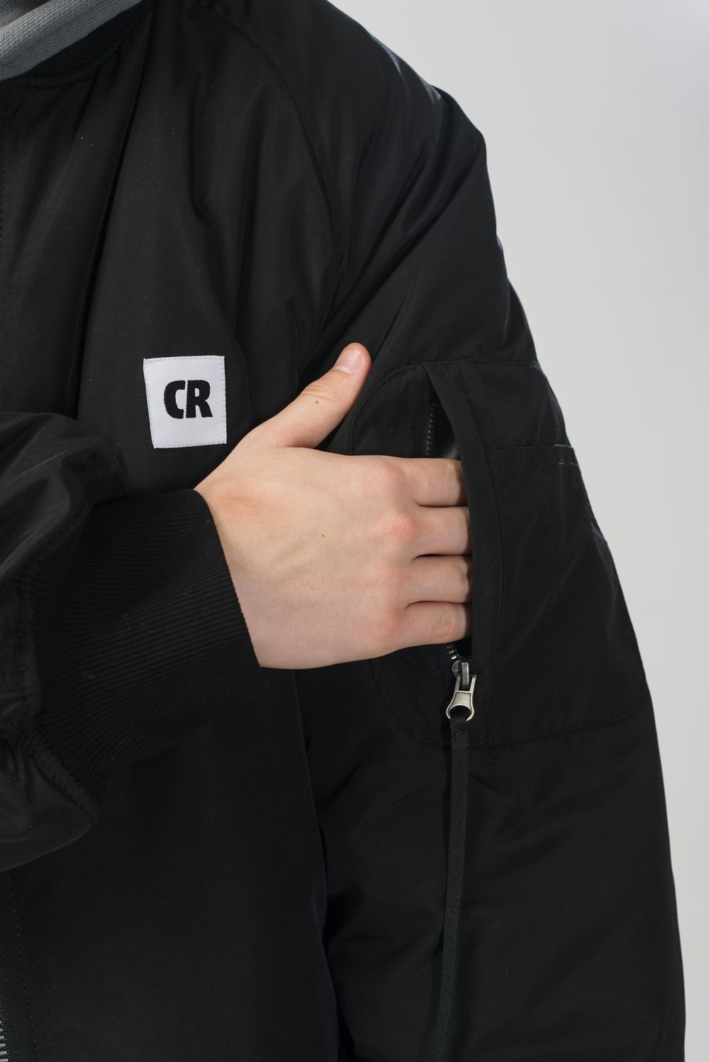 Бомбер CODERED Зимний Bomber Wide Черная