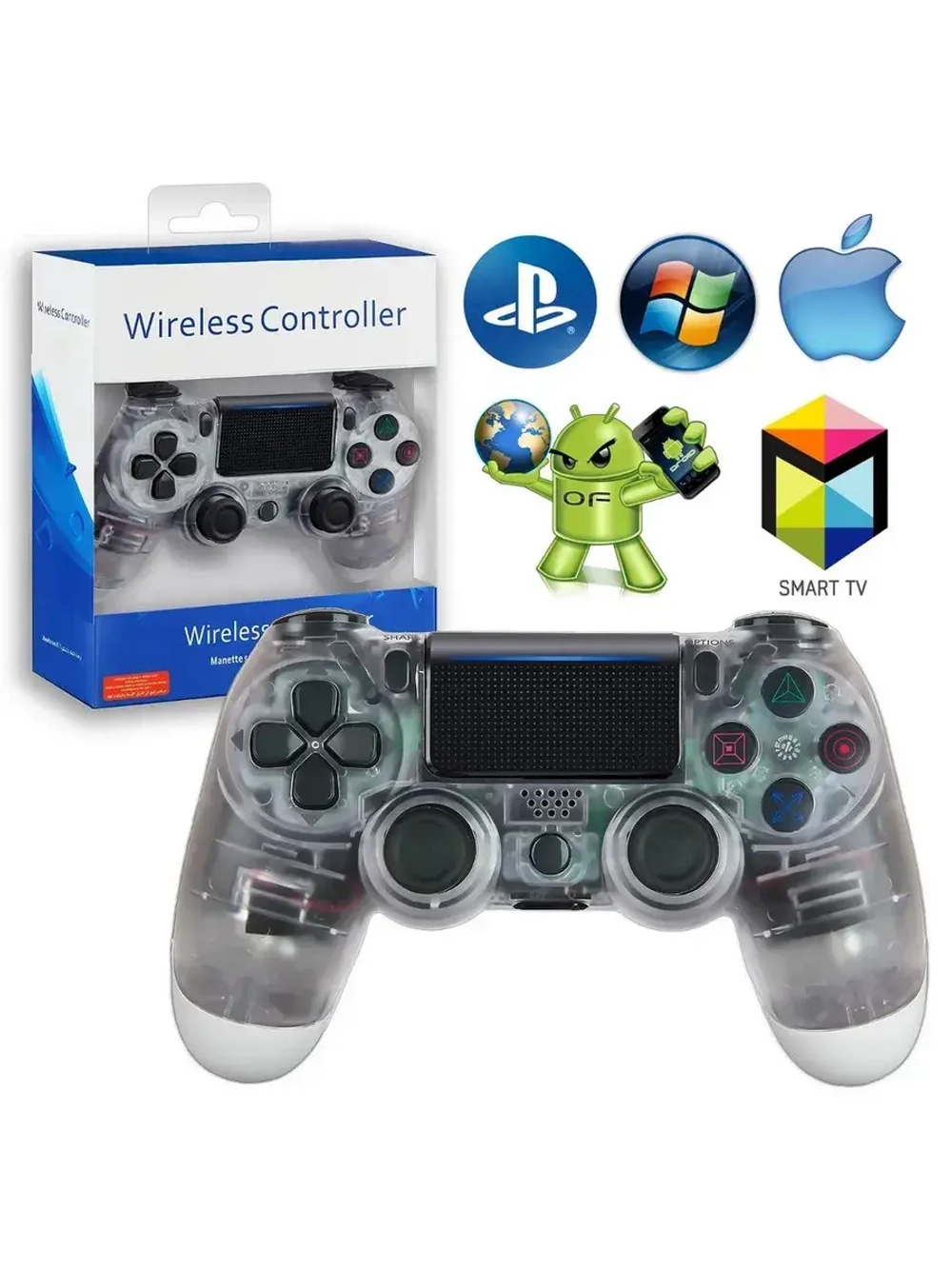 Джойстик беспроводной для PS4 и ПК