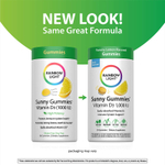 Rainbow Light, Sunny Gummies ™, витамин D3, вкусный лимон, 25 мкг (1000 МЕ), 50 жевательных таблеток