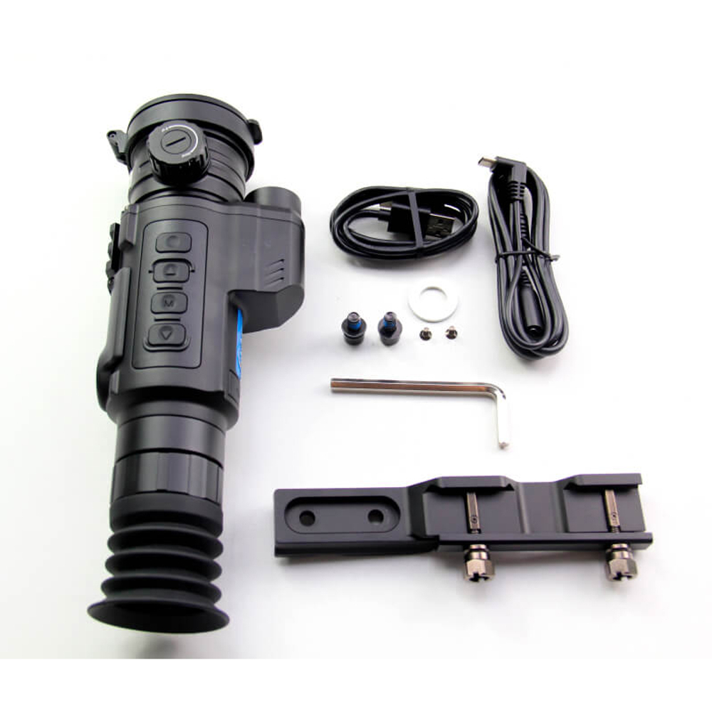 Тепловизионный прицел Longot LY350 LRF (матрица 384x288, плотность 12µm, дисплей OLED 1024x768, объектив 50мм.,увел. 4,3х, дальность 2,5 км., IP67)