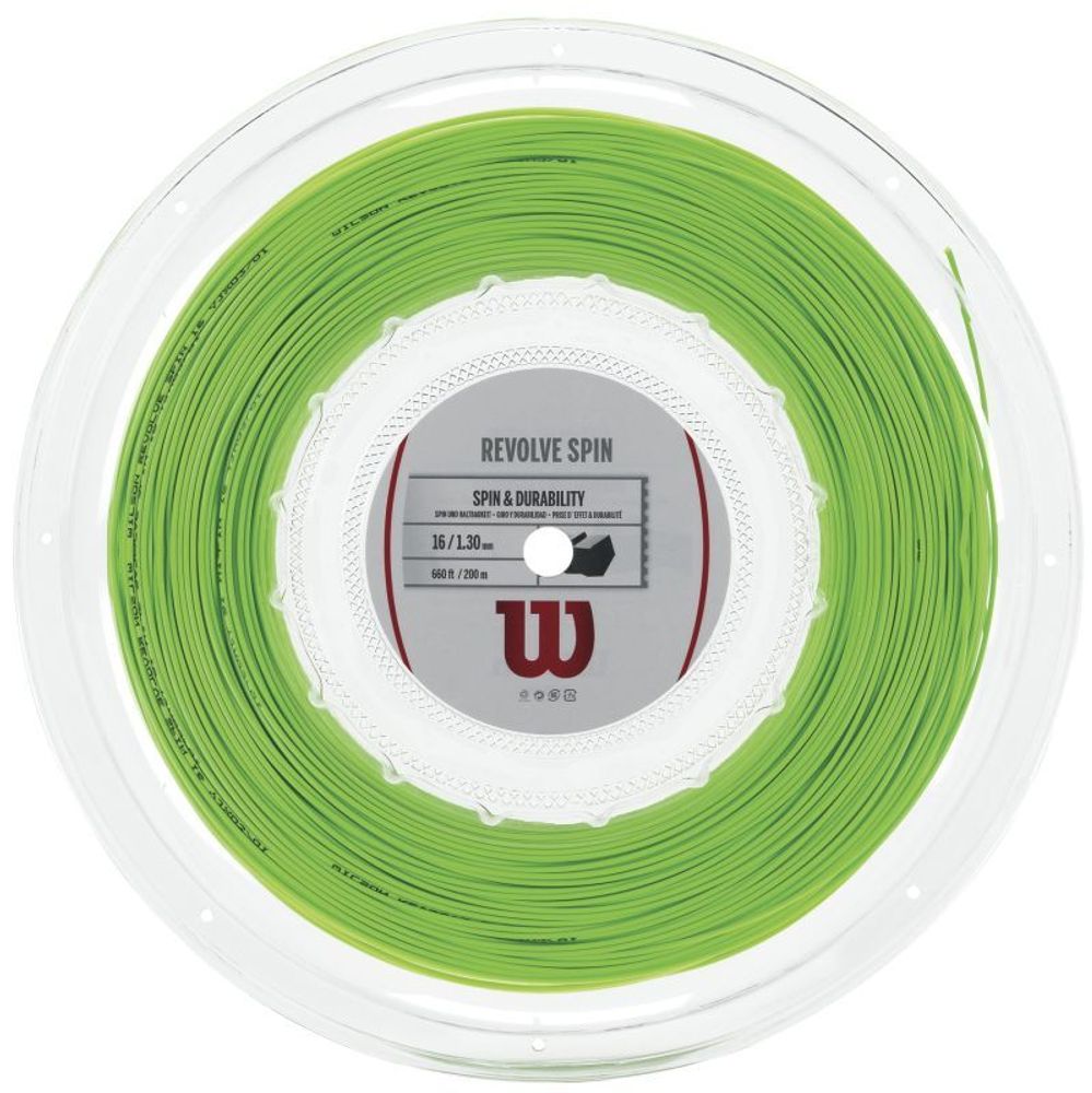 Теннисные струны Wilson Revolve Spin (200 m) - green