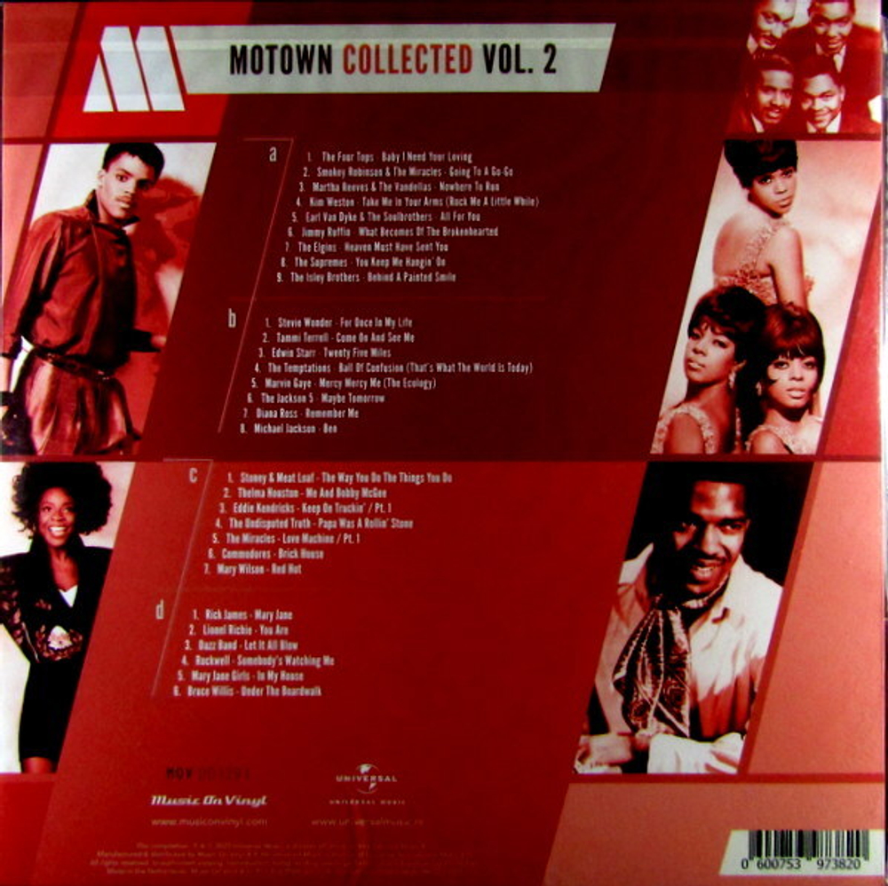 Виниловая пластинка Motown Collected Vol. 2 — Various Artists купить в  интернет-магазине Collectomania.ru