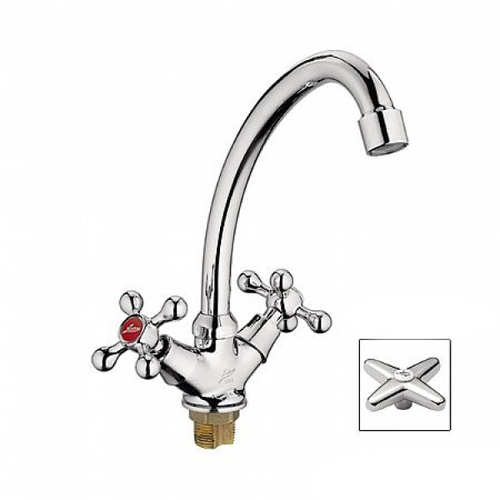 Смеситель для кухни 1/2 кер L5920 Ledeme с лат.гайкой, латунь