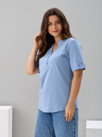 Блузка БЛ-122/голубой