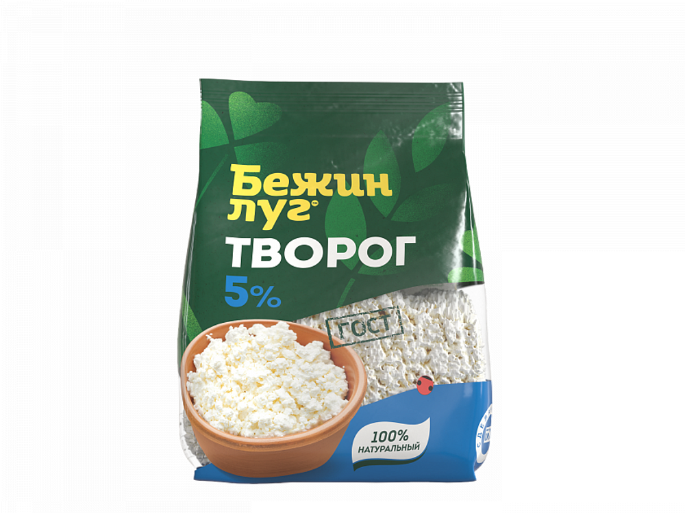 Творог Бежин Луг 5%, 0.3 кг