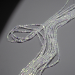 Хрустальные бусины с покрытием AB, оттенок "Прозрачный", 2,5*1мм, квадраты