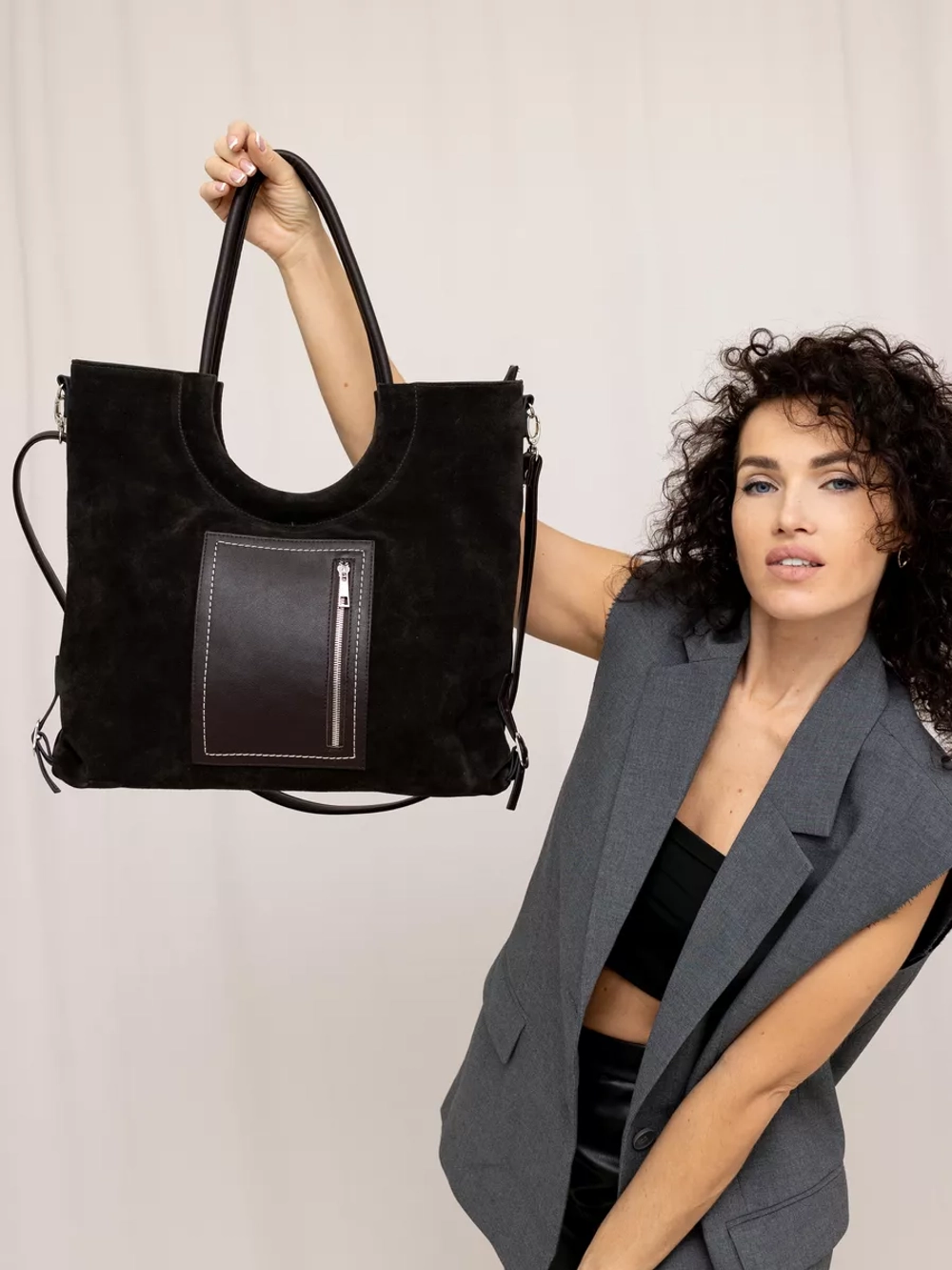 сумка через плечо большая шоппер