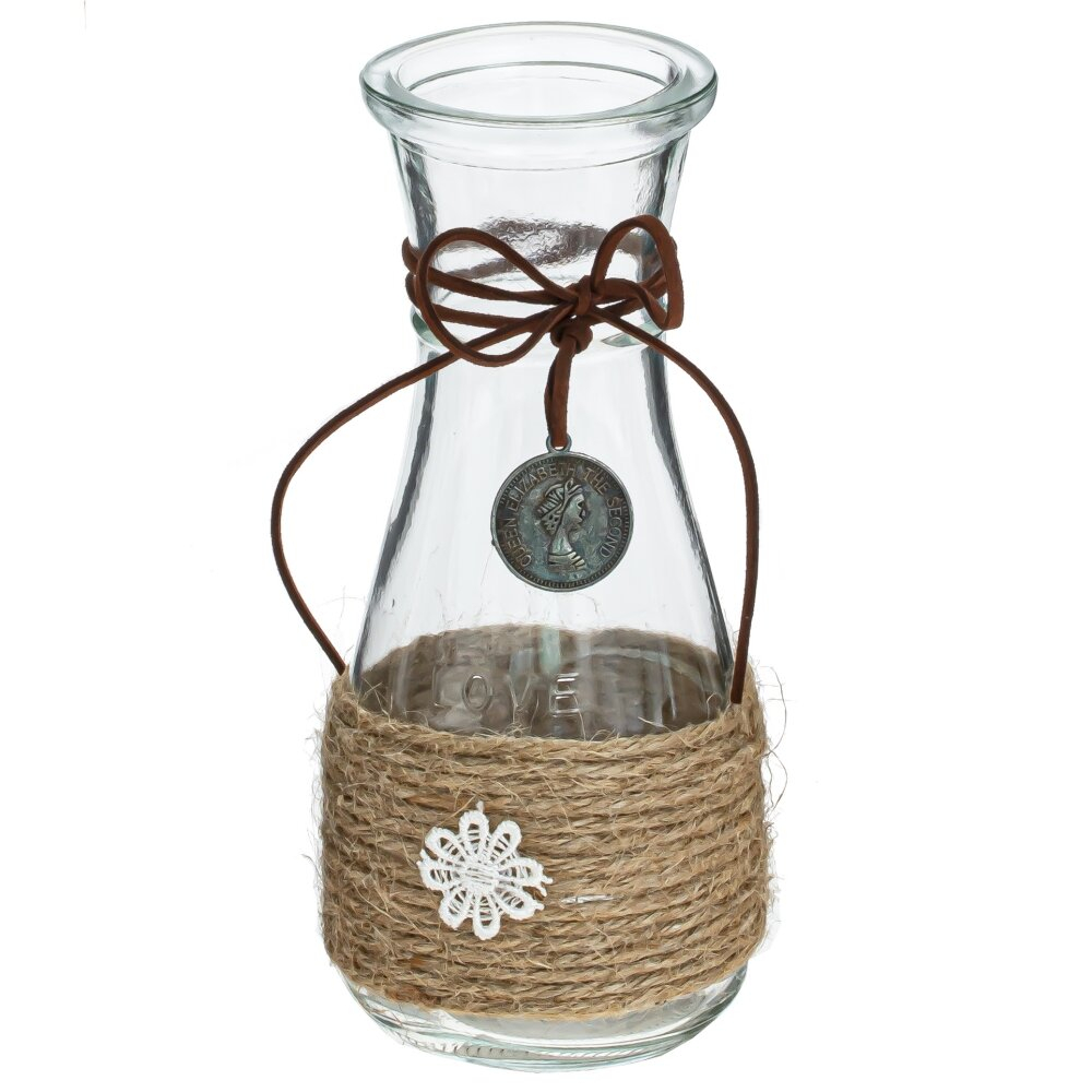 Ваза с декоративным шнурком, 350 мл