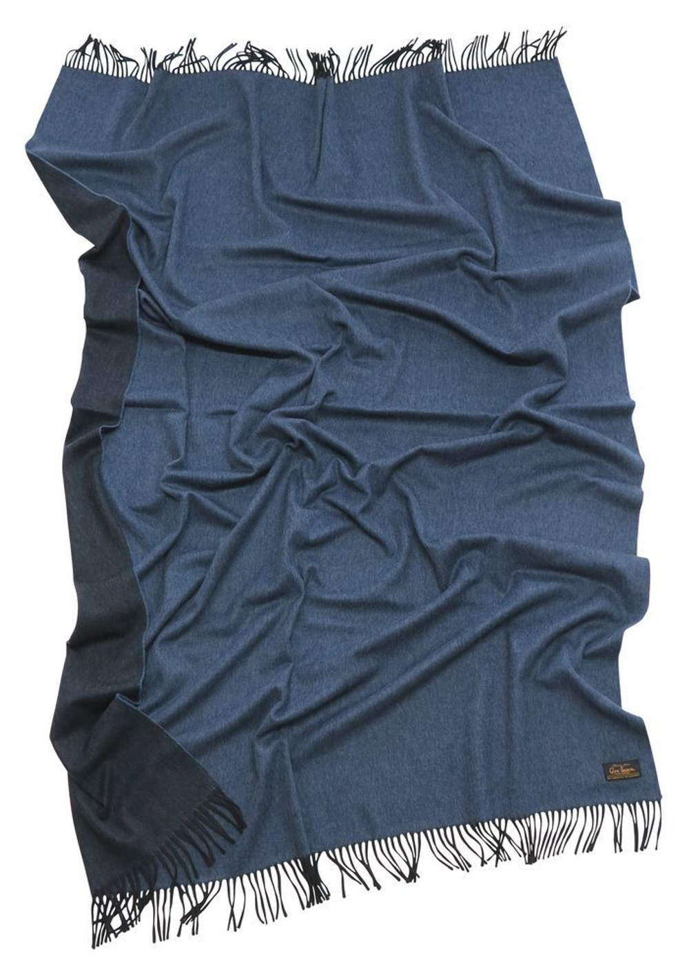 Плед 130х180 Glen Saxon Lamcash Vave Black Dark Denim