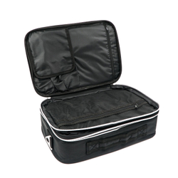 Кейс для мастера средний с зеркалом (35*24*12,5) голубой