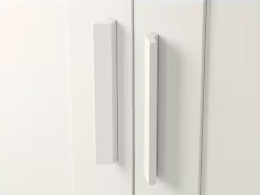 Шкаф платяной 3-дверный Ikea Brimnes с зеркалом , белый