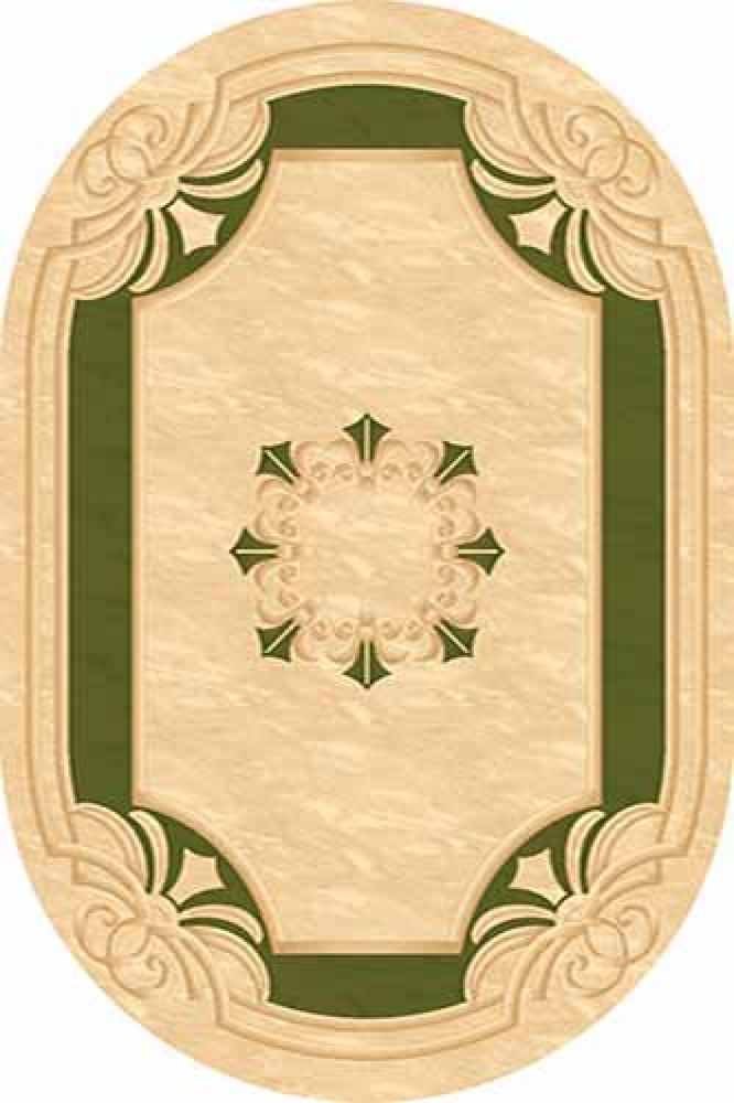 Kamea 5333 CREM-GREEN Овал