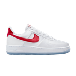Кроссовки Nike Air Force 1 Low Satin "White Red" (Женская размерная сетка)