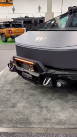 Обвес с платформой на крышу для Tesla Cybertruck 2023+ Тесла Кибертрак доп.свет на крышу стальной бампер защитный тюнинг