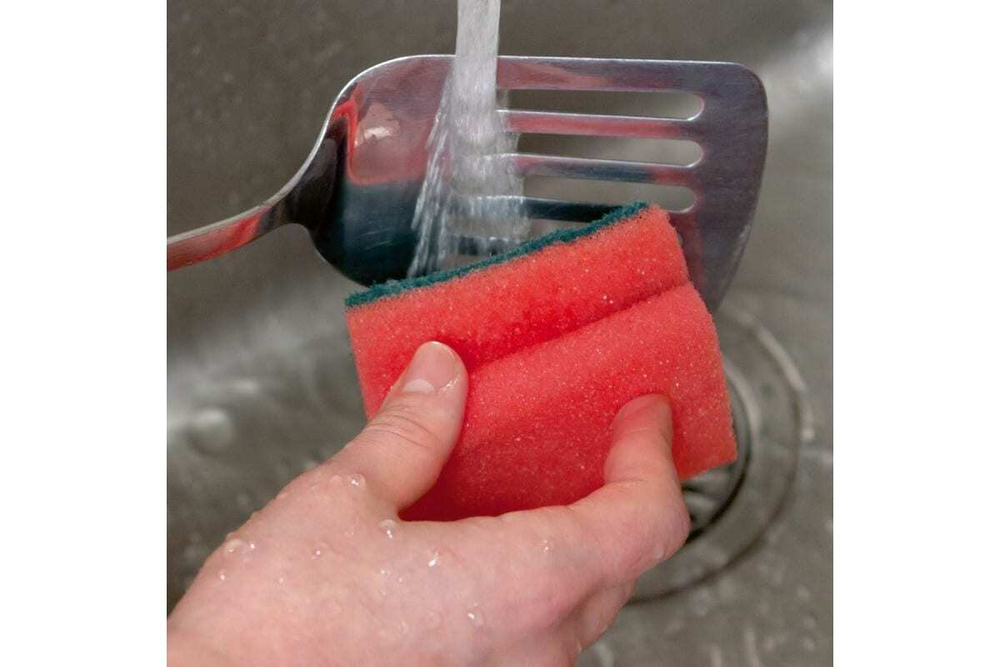 ГУБКИ КУХОННЫЕ AKTIV С ВЫРЕЗАМИ,5ШТ.В УПАКОВКЕ, 65Х85Х40ММ,PATE 406-038