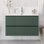 Тумба с раковиной подвесная BelBagno UNO-1000-2C-SO-VO Еловый матовый, раковина белая BB-8099-100