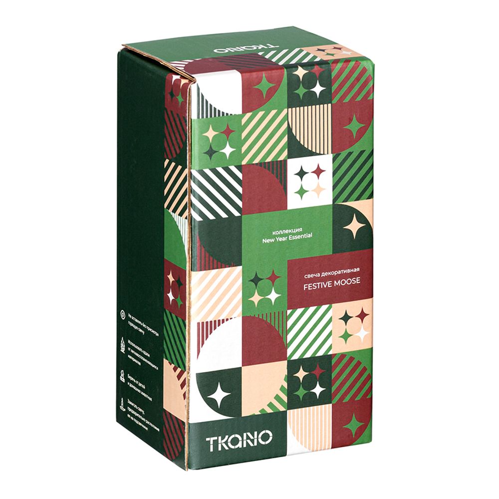 Свеча декоративная Festive Moose из коллекции New Year Essential, 12 см