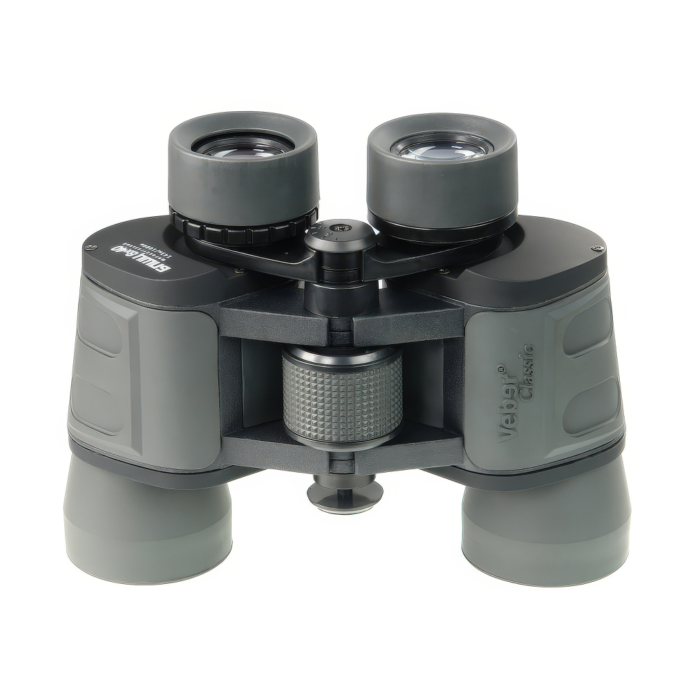 Бинокль Veber Classic БПШЦ 8x40 VRWA, серый - Porro призмы из стекла Bak-4