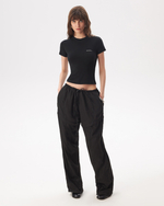 BLACK TRANSFORMING TRACKPANTS