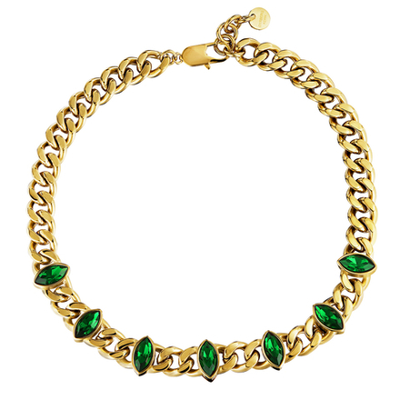 Колье Dyrberg Kern PUNICA SG EMERALD GREEN 470057