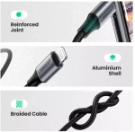 AUX cable 1m Lightning black