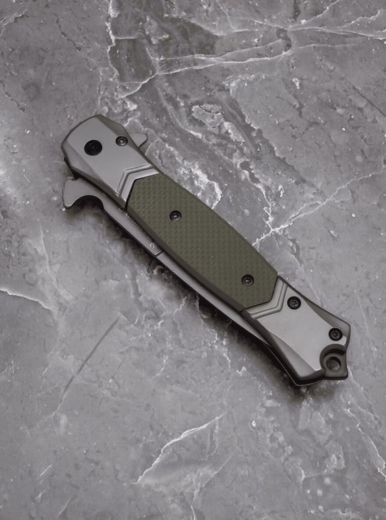 Тактический складной нож флиппер Browning Олива