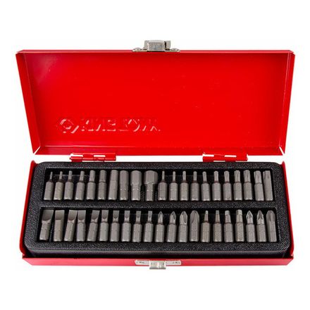 Цена на KING TONY (1042CQ) Набор вставок (бит) 1/4", HEX, TORX, SQUARE, Phillips, Pozidriv, Slotted, 42 предмета