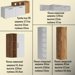 Модульная гостиная Вильма МДФ