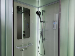 Душевая кабина Esbano (Эсбано) ES-L110CR, с низким поддоном, с электрикой и LED освещением, 110х110х210