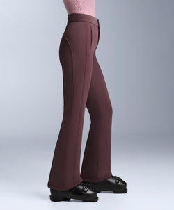 OYSHO Водонепроницаемые эластичные брюки-клеш SKI, темно-винный