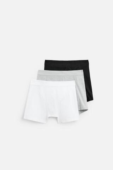ZARA НАБОР ИЗ ТРЕХ ТРУСОВ-БОКСЕРОВ, РАЗНОЦВЕТНЫЙ