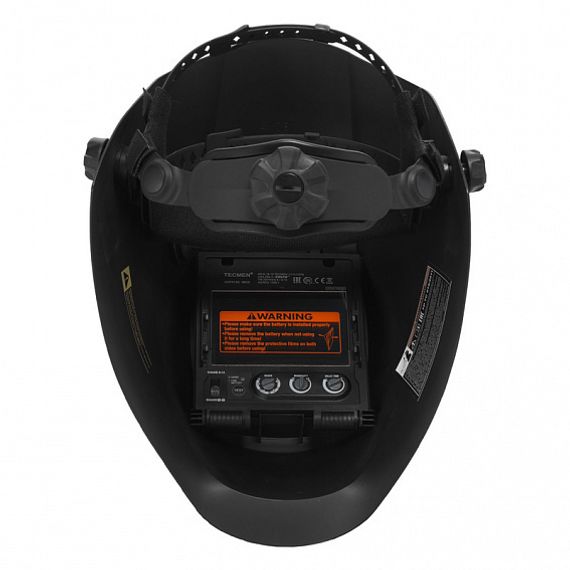 Маска сварщика с АСФ Хамелеон Tecmen ADF 815L TM16 черная (с внешней кнопкой режима зачистки)
