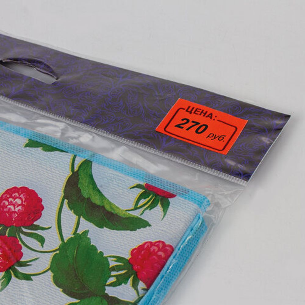 Ценник средний "Цена" 35х25мм, красный, самоклеящийся, КОМПЛЕКТ 5 рулонов по 250 шт., BRAUBERG, 123586