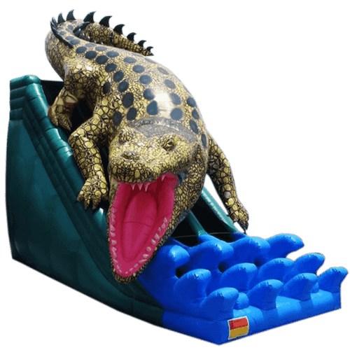Надувная горка "Крокодил" 8*6*7 м