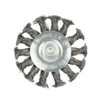 Щетка дисковая 75 мм для дрели, проволока сталь крученая Yoko