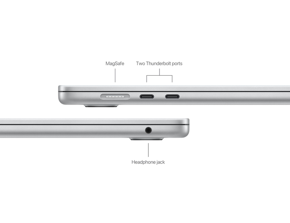 Ноутбук Apple MacBook Air 15" MRYJ3 (M3 8-Core, GPU 10-Core, 16GB, 512GB) (Серебристый | Silver)