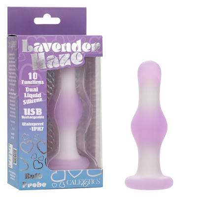 Анальная пробка с вибрацией Lavender Haze Bulb Probe лавандовый 10,25 см