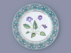 Тарелка декоративная в подарочной упаковке 270 мм, форма Европейская, рисунок Фиалка надрезанная, арт. 81.32669.00.1
