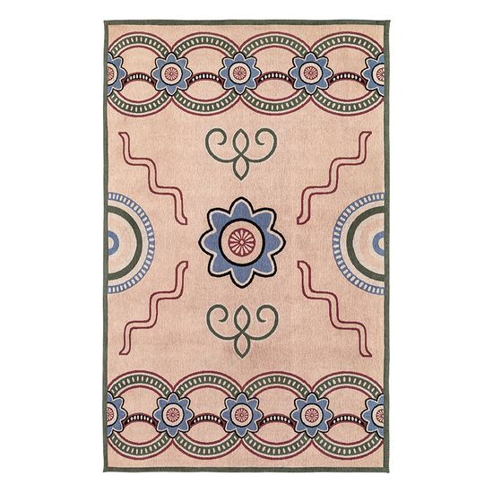 Ковер из хлопка по мотивам эвенских орнаментов из коллекции cultural heritage, 200х300 см